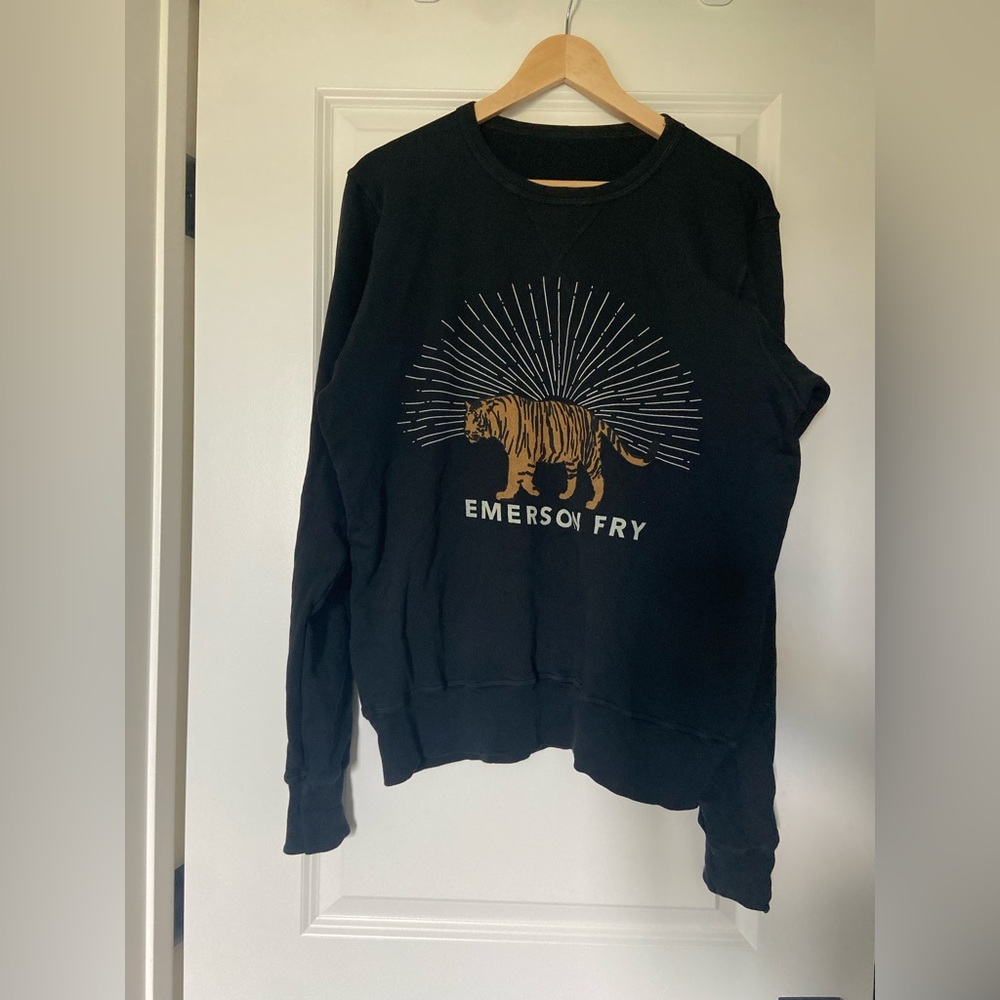 Emerson Fry Tiger Sweatshirt Black Small - Picture 4 of 9